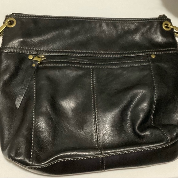 Fossil Black Leather Purse/Crossbody Sasha - Picture 2 of 11